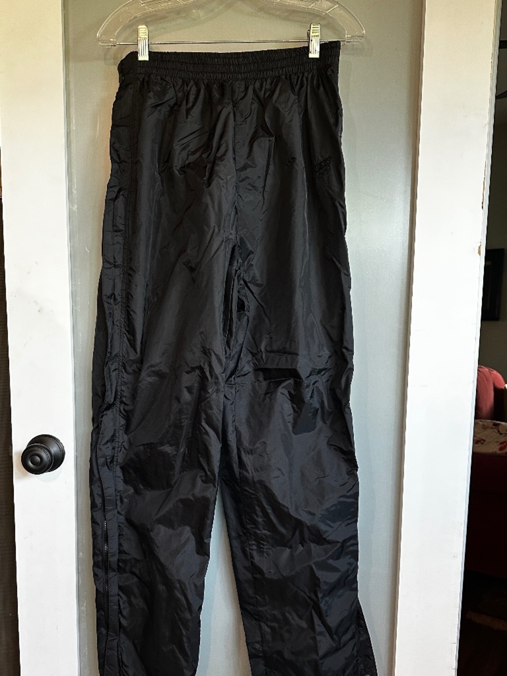 Olympic Brand Men's Snow/Ski Pants M, Black Nylon, Never Worn, Full Zip, Lined